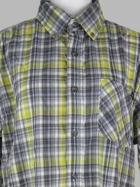 Eddie Bauer Men's Multicolor Short-Sleeve Button-Up Dress Shirt Size M (C1991)